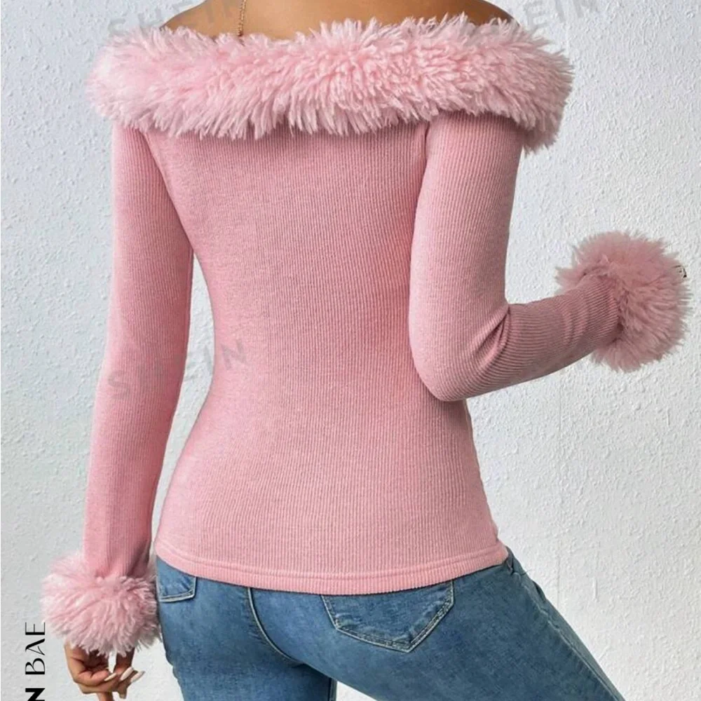 Pink off the shoulder top - Picture 2 of 5